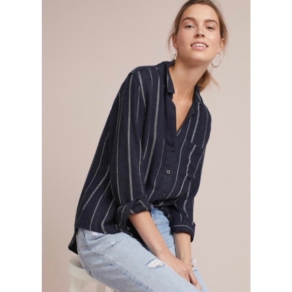 NWT Cloth & Stone Tulane Button Down Shirt - Picture 9 of 9